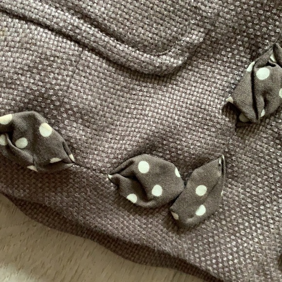 Boden linen blazer jacket tweed polka‎ dots natural - Picture 13 of 13